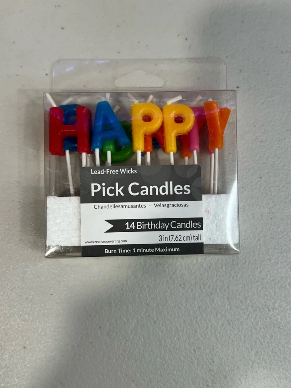 Pick Candles Happy Letter Birthday Candles - Multicolor